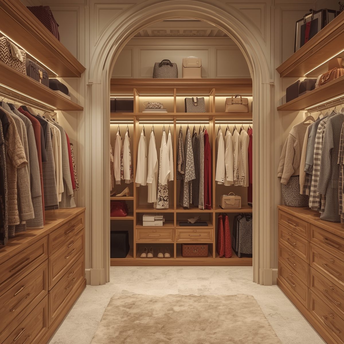 Elegante vrouw in neutrale kleding